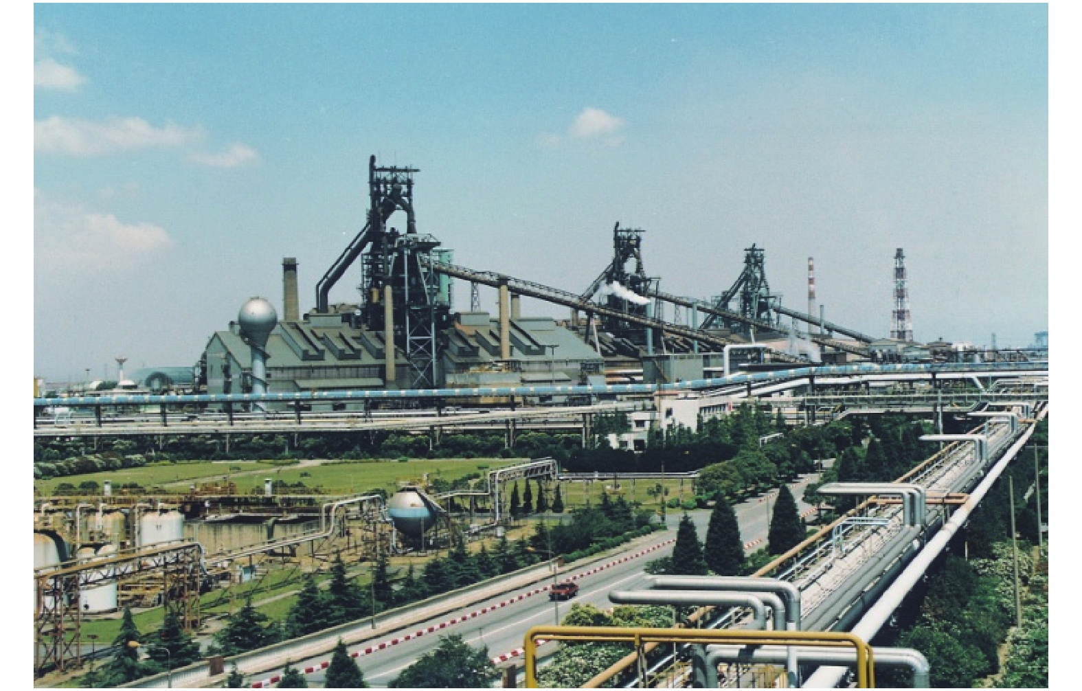 宝山钢铁厂位置示意图图片